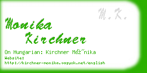 monika kirchner business card